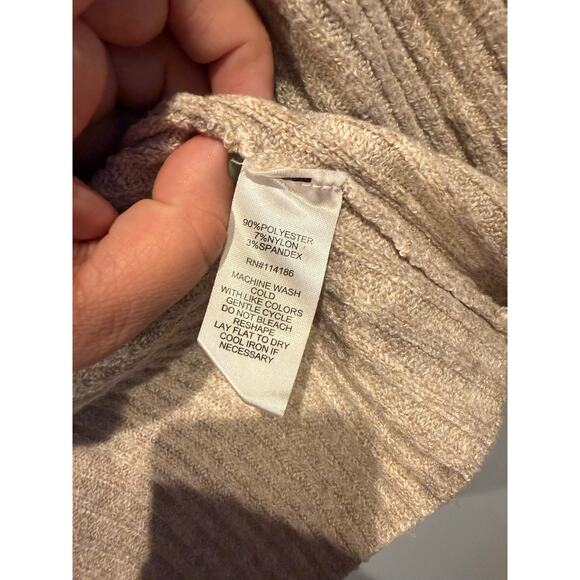 Chloe + Jasmine Ribbed Open Front Cardigan – Size L - Picture 3 of 4